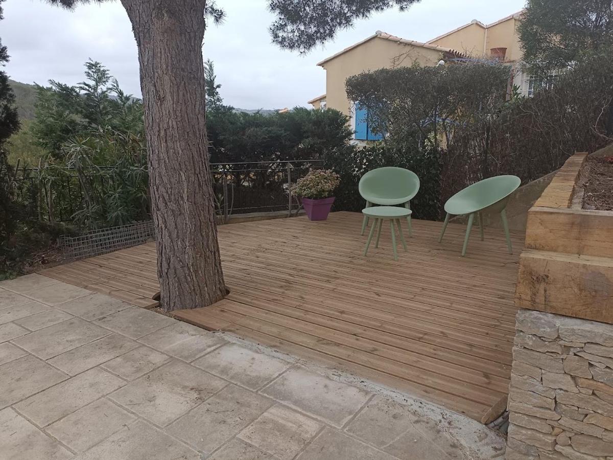Apartamento La Madrague- 2P Avec Piscine Privative Saint-Cyr-sur-Mer Exterior foto